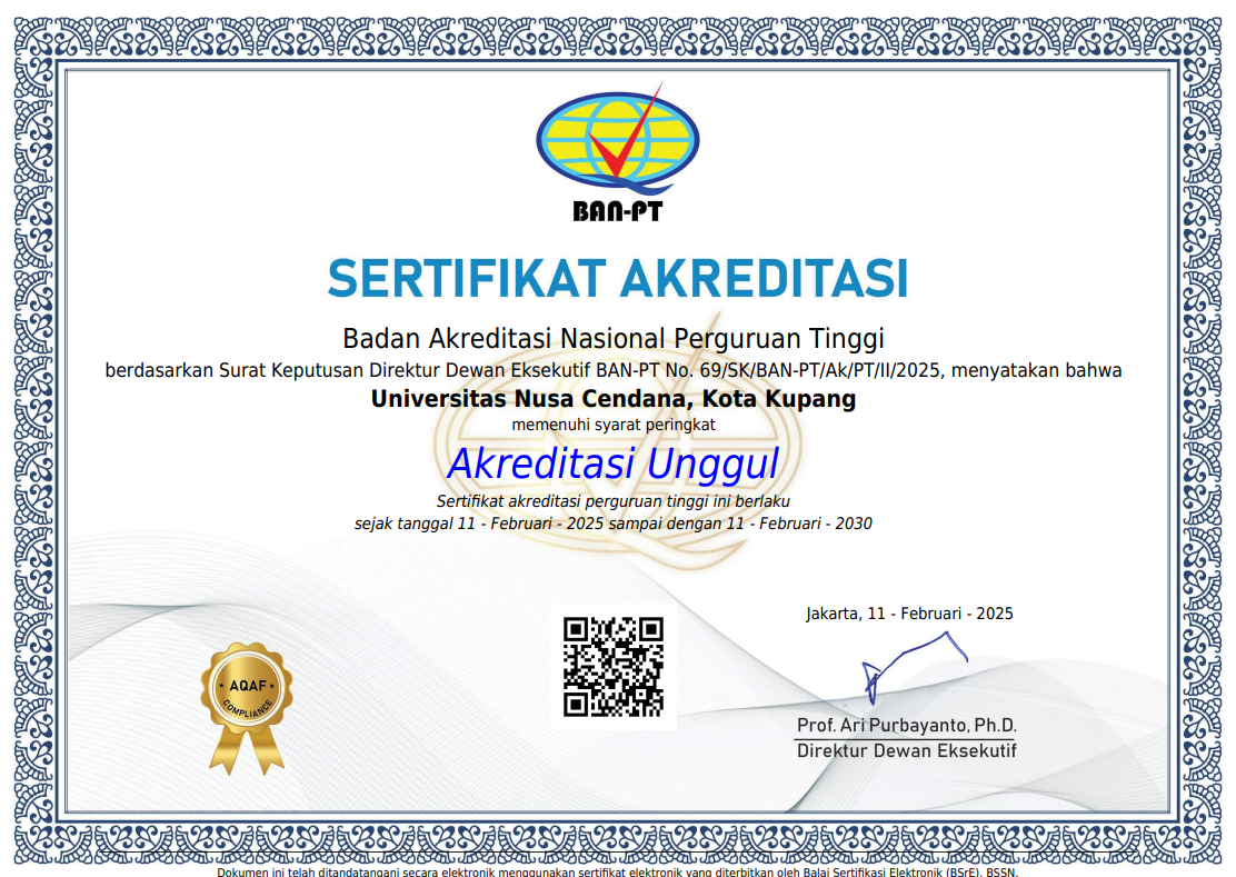 Akredititasi Universitas Nusa Cendana
